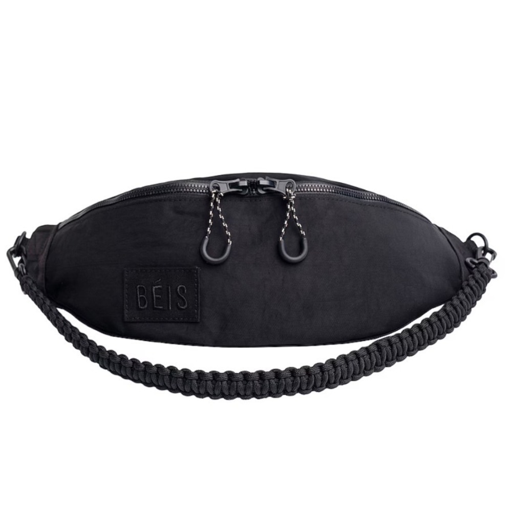 Beis Vintage The Sport Fanny Pack Crossbody in Black Unisex $60